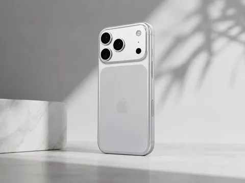 iPhone 17 Pro Max front view on marble